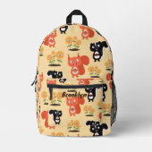 Schattigee eekhoorns stinkdieren en zonnebloemen c bedrukte rugzak (Voorkant)