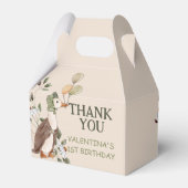 Schattigee Een Gekke Gans Kwekerij Rhymes Verjaard Bedankdoosjes (Achterkant)