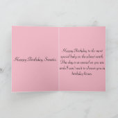 Schattigee één jaar oude verjaardag Kaart (Binnen)