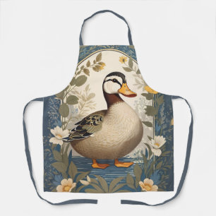 Schattigee eend bloemige Natuur geïnspireerd Schort