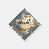 Schattigee eend  bloemige Natuur geïnspireerd Servet (Hoek)