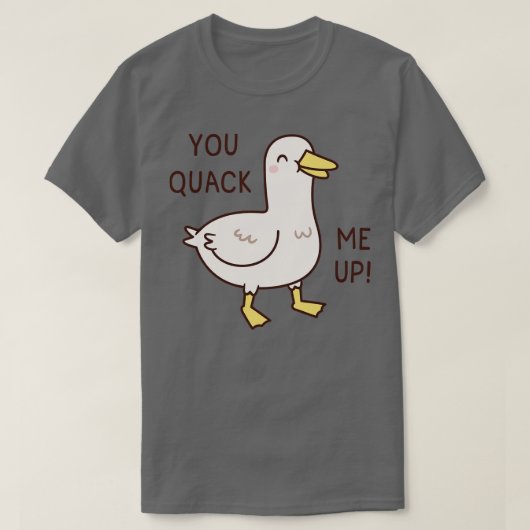 Schattigee eend, jij kwakzalft me t-shirt (Design voorkant)