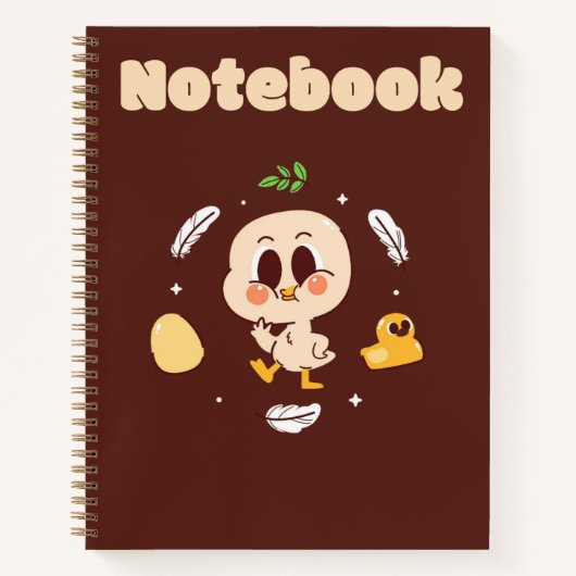 Schattigee eend 💛✨🐤 notitieboek (Voorkant)