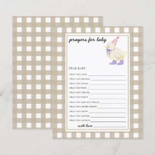Schattigee eend - Party spel Gebed voor baby