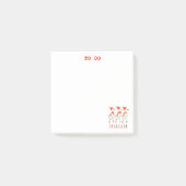 Schattigee eenden kerst te doen lijst post-it note (Voorkant)