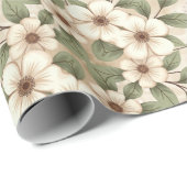 Schattigee eenden met bloemen cadeaupapier (Rol Hoek)