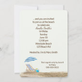 Schattigee eenden op het strand voor een verjaarda kaart (Achterkant)