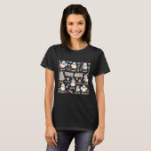 Schattigee eenden positieve affirmaties t-shirt (Voorkant volledig)