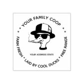 Schattigee eendeneierstempel rubberstempel (Afrduk)