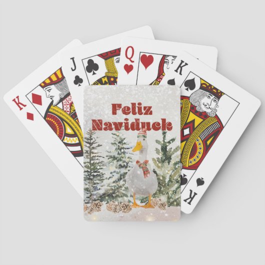Schattigee eendenvakantie pokerkaarten (Achterkant)