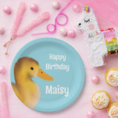 Schattigee eendenverjaardag papieren bordje (Feest)