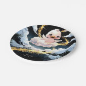 Schattigee eendenverjaardag papieren bordje (Gekanteld)