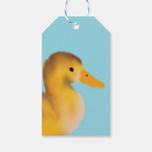 Schattigee eendgunst cadeaulabel (Achterkant)