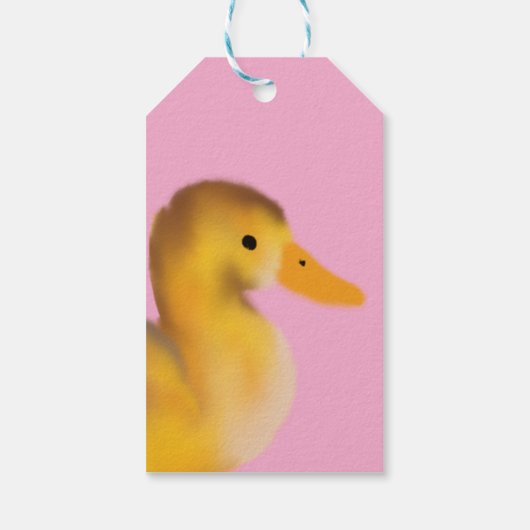 Schattigee eendgunst cadeaulabel (Achterkant)