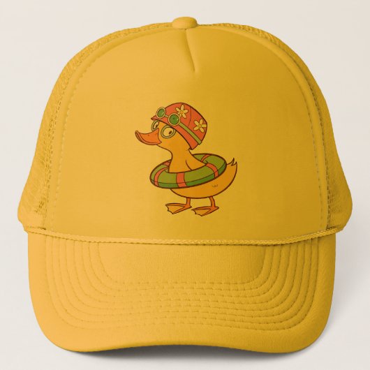 Schattigee eendje Cartoon – Kinder Trucker Hat Pet (Voorkant)