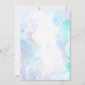 Schattigee Eenhoorn 5e Verjaardag Uitnodiging (Achterkant)