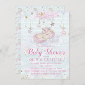 Schattigee Eenhoorn Baby Shower Uitnodigingen (Voorkant / Achterkant)