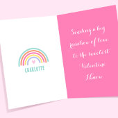 Schattigee Eenhoorn Ballonnen Kinder Valentijnsdag Feestdagen Kaart