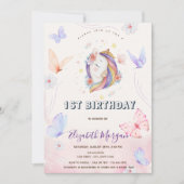 Schattigee eenhoorn bloeit vlinders gestreept Verj Kaart (Voorkant)