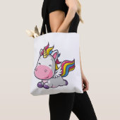 Schattigee Eenhoorn die lopen Tote Bag (Dichtbij)