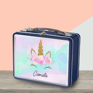 Schattigee Eenhoorn en Abstracte Waterverf Monogra