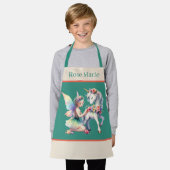 Schattigee eenhoorn fee toevoegen naam meisje kind schort (Gedragen)