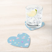 Schattigee Eenhoorn gezicht regenboog gradiënt ver Kartonnen Onderzetters (Insitu)