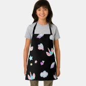 Schattigee Eenhoorn gezicht regenboog gradiënt ver Schort (Insitu)