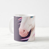 Schattigee eenhoorn, gouden hoornillustratie. koffiemok (Voorkant links)