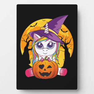 Schattigee eenhoorn halloween heks vrouwen peuter fotoplaat