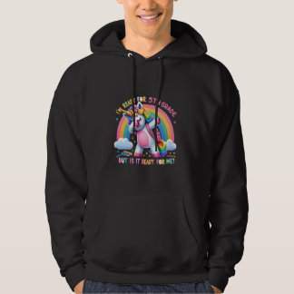 Schattigee eenhoorn Ik ben klaar voor de 5e klas.  Hoodie