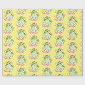 Schattigee eenhoorn illustratie #2 cadeaupapier (Vlak)