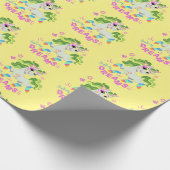 Schattigee eenhoorn illustratie #2 cadeaupapier (Hoek)