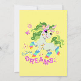 Schattigee eenhoorn illustratie #2 feestdagenkaart