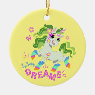 Schattigee eenhoorn illustratie #2 keramisch ornament
