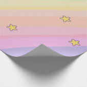 Schattigee Eenhoorn Kat Kids Verjaardagsfeest Cadeaupapier (Hoek)