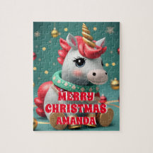 Schattigee eenhoorn kerst gepersonaliseerde Kinder