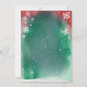 Schattigee eenhoorn Kerstman Verjaardag Winterfees Save The Date (Achterkant)