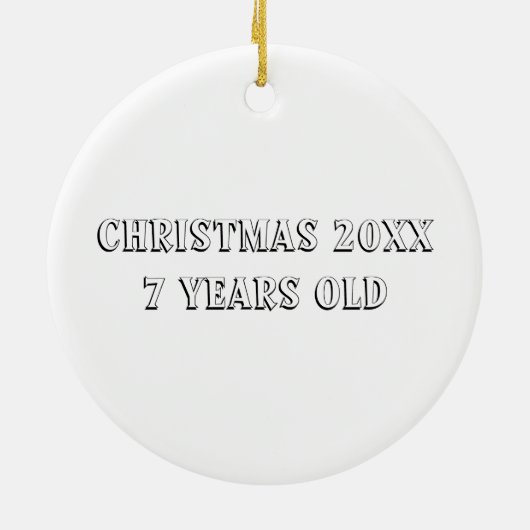 Schattigee Eenhoorn Kinder Gepersonaliseerde Creëe Keramisch Ornament (Achterkant)