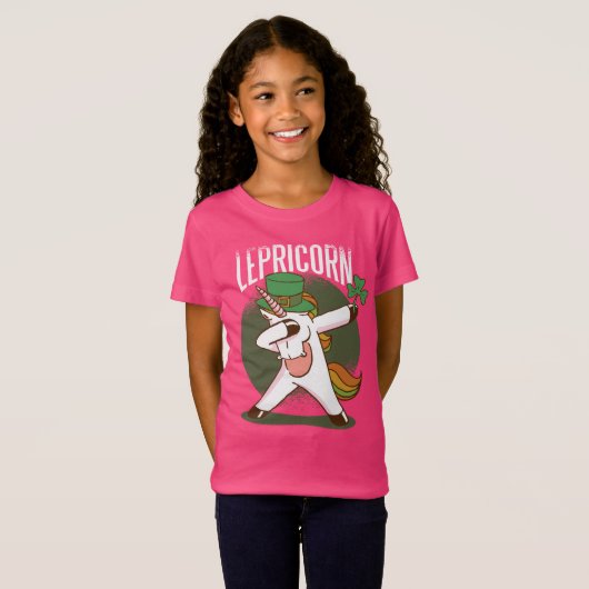 Schattigee Eenhoorn Leprechaun St. Patrick's Day T-shirt (Voorkant volledig)