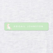 Schattigee eenhoorn magische monogram kleding labels (Design 1)