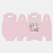 Schattigee Eenhoorn Magische Prinses Girly Verjaar Bedankdoosjes (Ongevouwen)