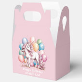Schattigee Eenhoorn Magische Prinses Girly Verjaar Bedankdoosjes (Open)