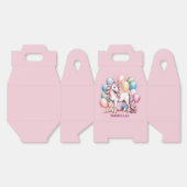 Schattigee Eenhoorn Magische Prinses Girly Verjaar Bedankdoosjes (Ongevouwen)