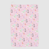 Schattigee Eenhoorn Magische Prinses Girly Verjaar Golfhanddoek (Voorkant)