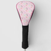 Schattigee Eenhoorn Magische Prinses Girly Verjaar Golfheadcover (Voorkant)