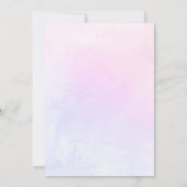 Schattigee Eenhoorn Magische Regenboog Waterverf V Kaart (Achterkant)