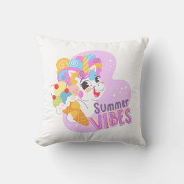 Schattigee eenhoorn met ijsje kussen