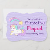 Schattigee Eenhoorn met Kleurrijke Shooting Star V Kaart (Voorkant)