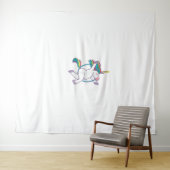 Schattigee eenhoorn op een luchtschip - Magische I Wandkleed (In Situ (horizontaal))